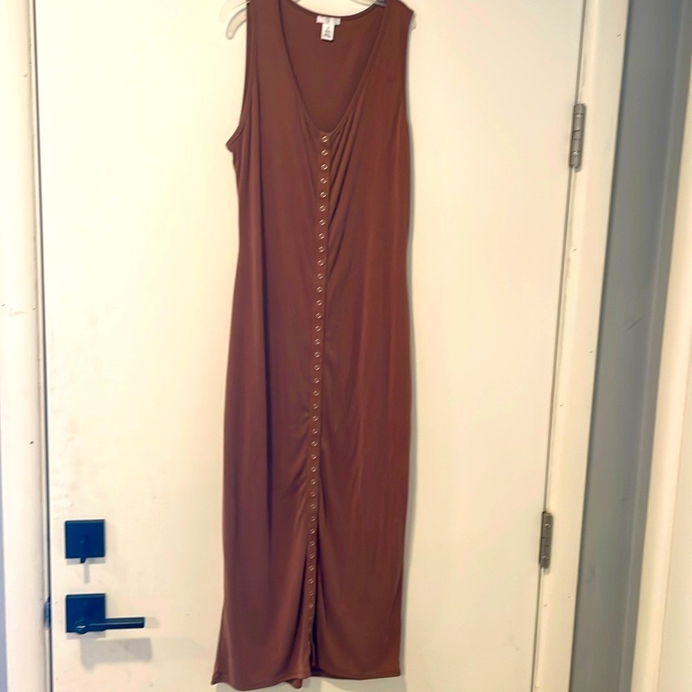 BP button front bodycon dress